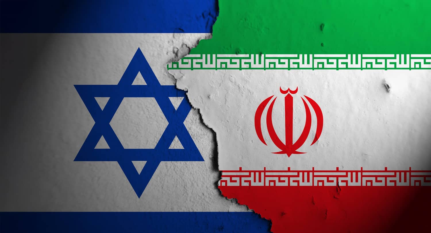 Israel and Iran flag